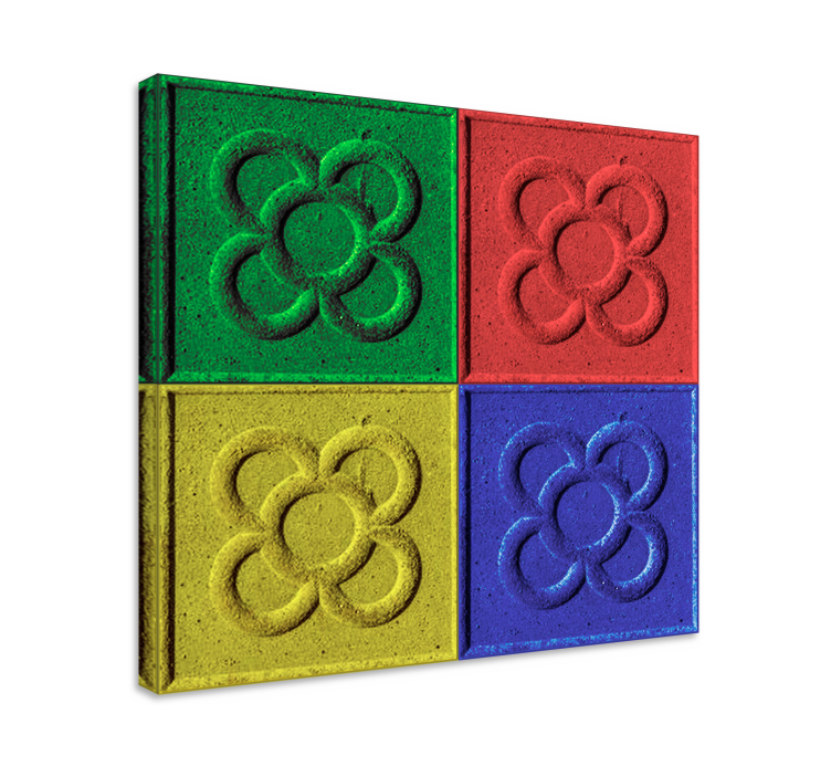 Cuadro para salón azulejos de arte pop - TenVinilo