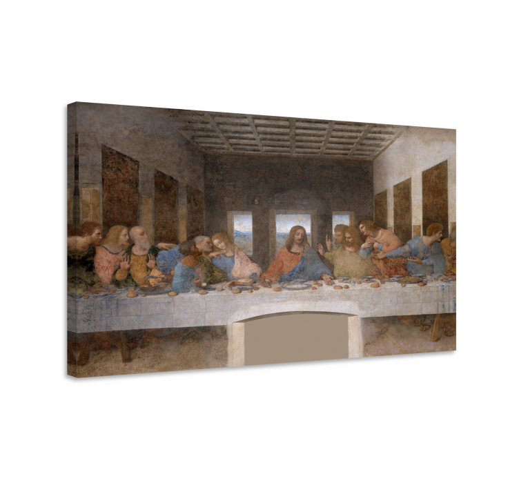Cuadro artístico la Última Cena es una pintura de Leonardo da Vin - TenVinilo