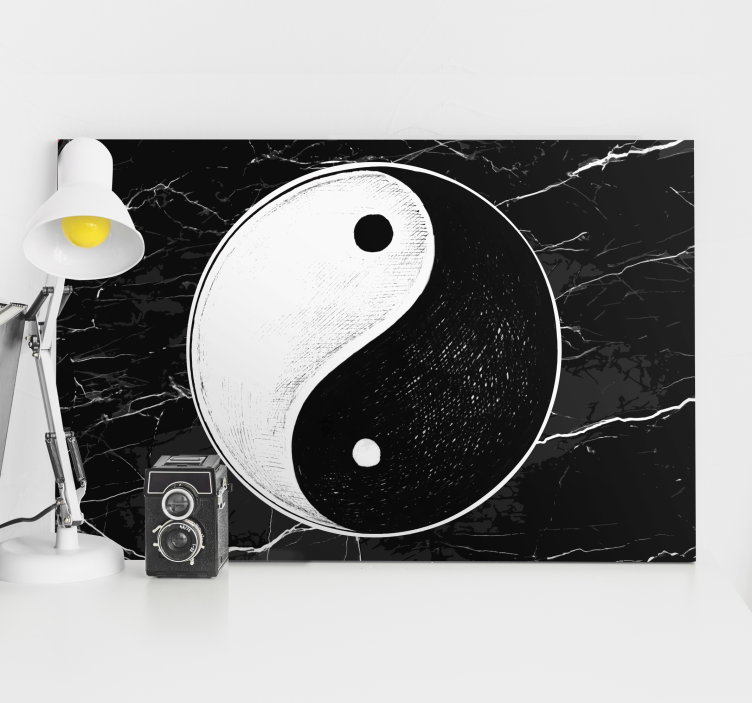 Cuadro casa Equilibrio original yin yang - TenVinilo