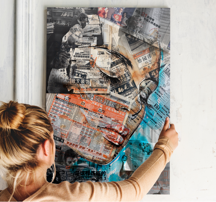 Cuadro bodegones montaje de expresiones culturales - TenVinilo