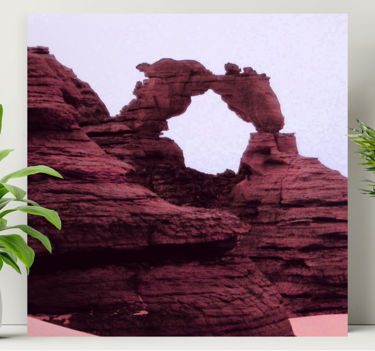 Cuadro paisajes Fotografía estética de piedra arenisca - TenVinilo