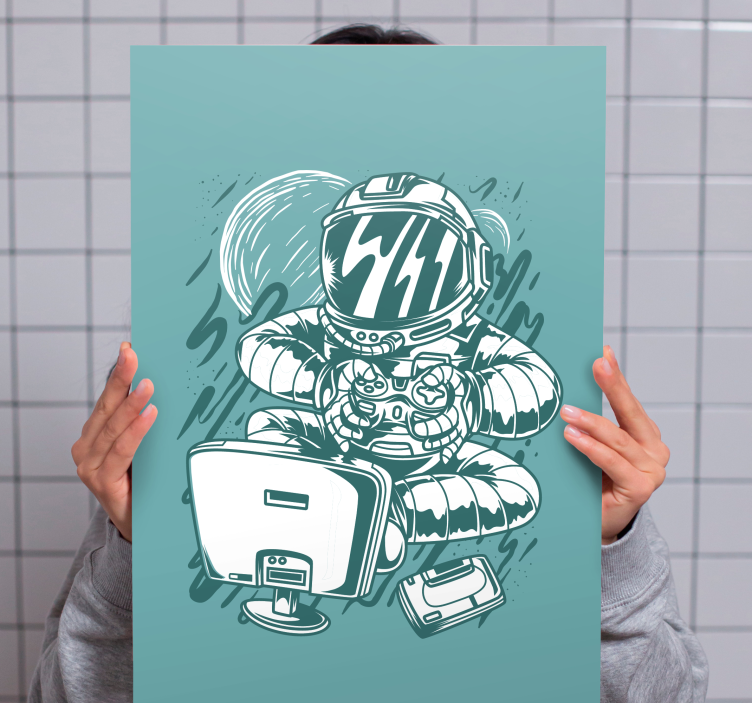 Cuadro moderno Consola portátil de dibujos animados de graffiti - TenVinilo