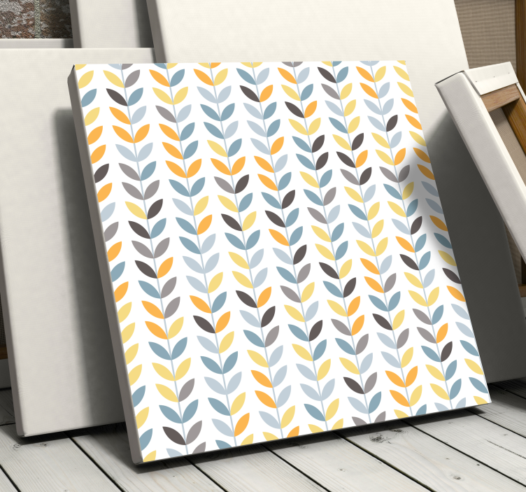 Cuadro nórdico hojas escandinavas - TenVinilo