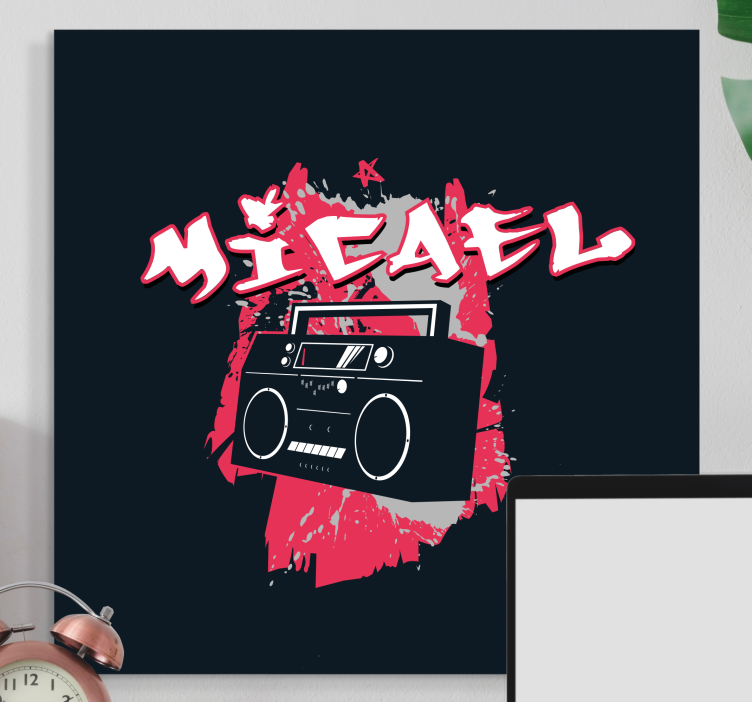 Cuadro moderno vibras urbanas de audio - TenVinilo