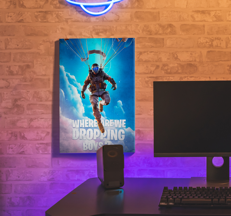 Cuadro decorativo videojuego ¿Dónde estamos cayendo? - TenVinilo