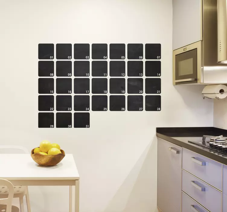 Vinilo pizarra mes pastillas - TenVinilo