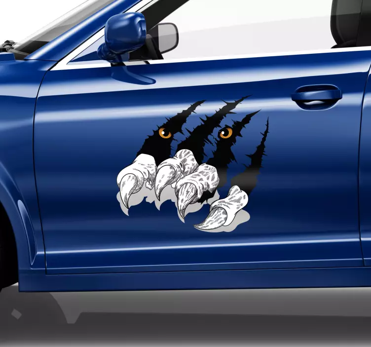 vinilo de coche garras de tigre - TenVinilo