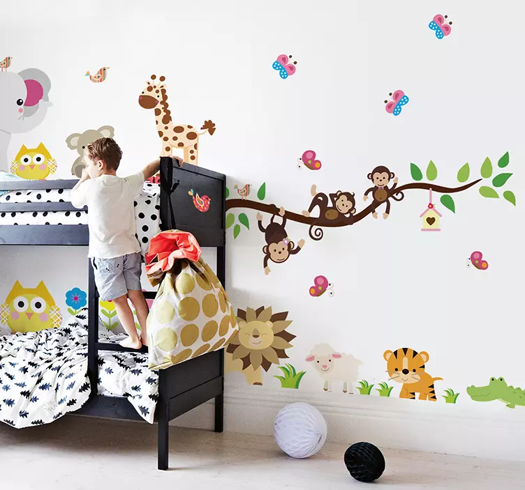 Vinilo infantil sticker selva - TenVinilo