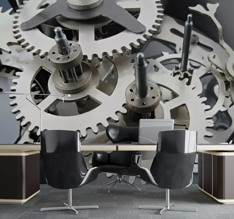 Vinilo decorativo mecanismo reloj - TenVinilo