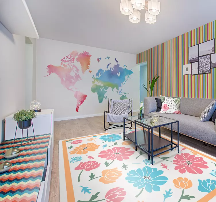 Vinilo para mueble patrón chevron - TenVinilo