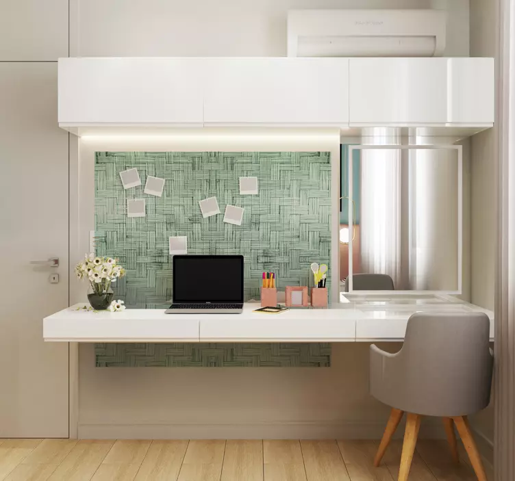 Vinilo oficina superficie texturizada tejida - TenVinilo