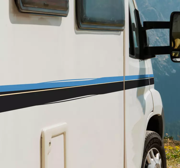 Vinilo autocaravana  bandas laterales - TenVinilo