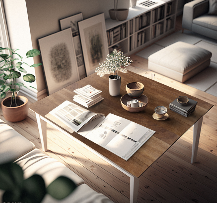 Vinilo para mueble textura de madera marrón - TenVinilo