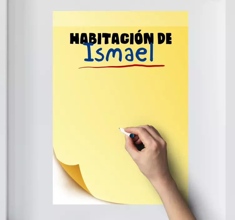 Vinilo para puerta post-it de la pizarraPost-it de la pizarra - TenVinilo