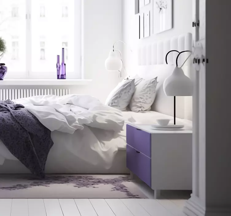 Vinilo para mueble matte lilac se traduce como lila mate. - TenVinilo