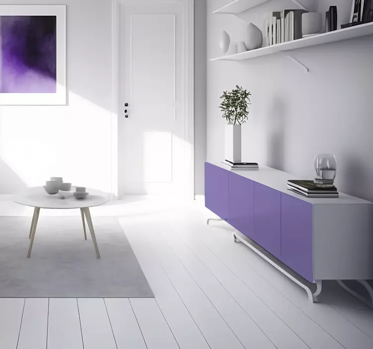 Vinilo para mueble matte lilac se traduce como lila mate. - TenVinilo