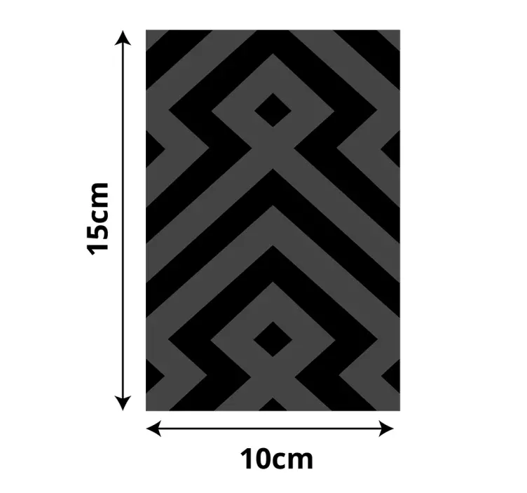 Suelo vinílico geométrico tonos grises - TenVinilo