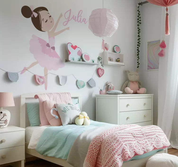 Vinilo ilustración pequeña bailarina - TenVinilo