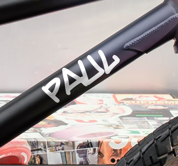 Vinilo bicicleta estilo bmx - TenVinilo