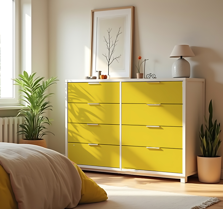 Vinilo adhesivo amarillo brillante mate - TenVinilo