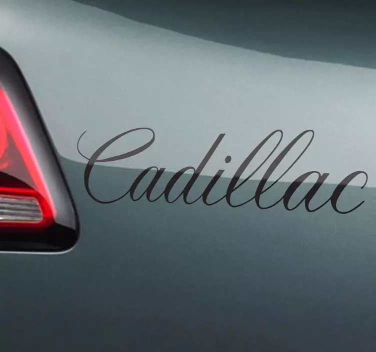 Adhesivo decorativo tipografía Cadillac - TenVinilo