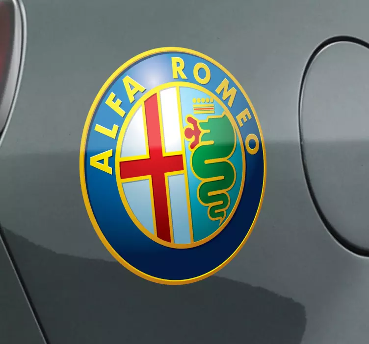 Adhesivo emblema Alfa Romeo - TenVinilo
