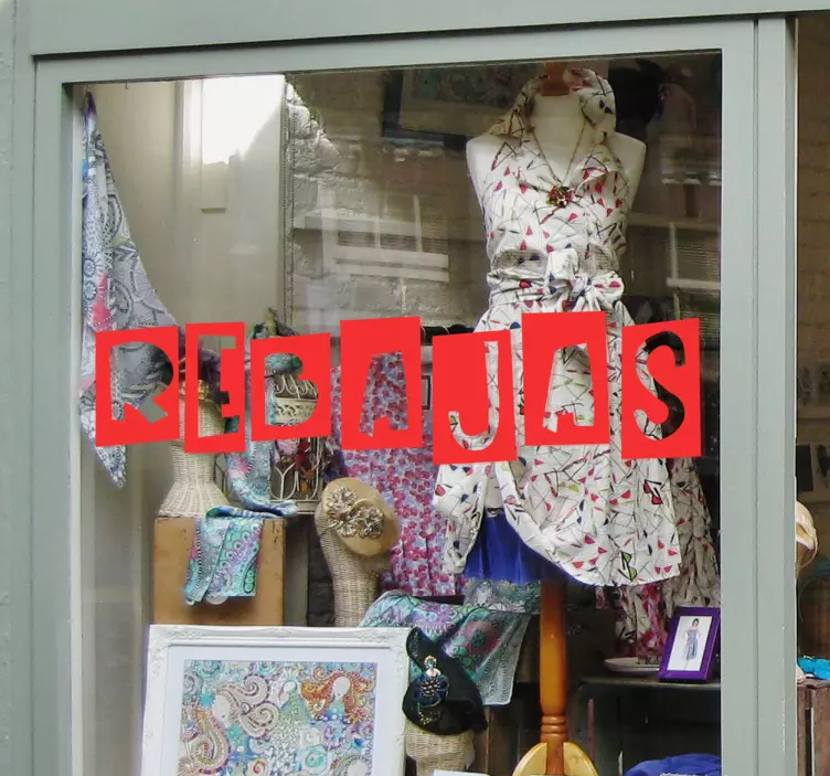 Adhesivo para tienda rebajas - TenVinilo