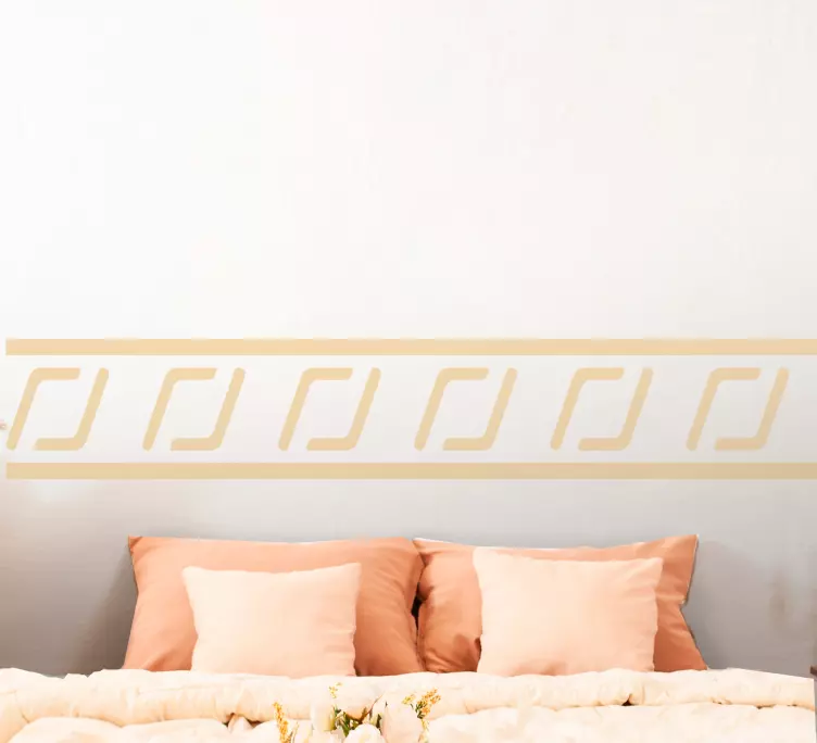 Cenefa adhesiva Cuadrados clásicos monocolor - TenVinilo