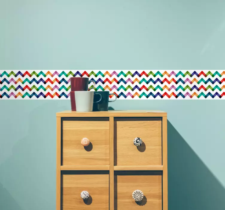 Cenefa pared adhesiva moderna - TenVinilo