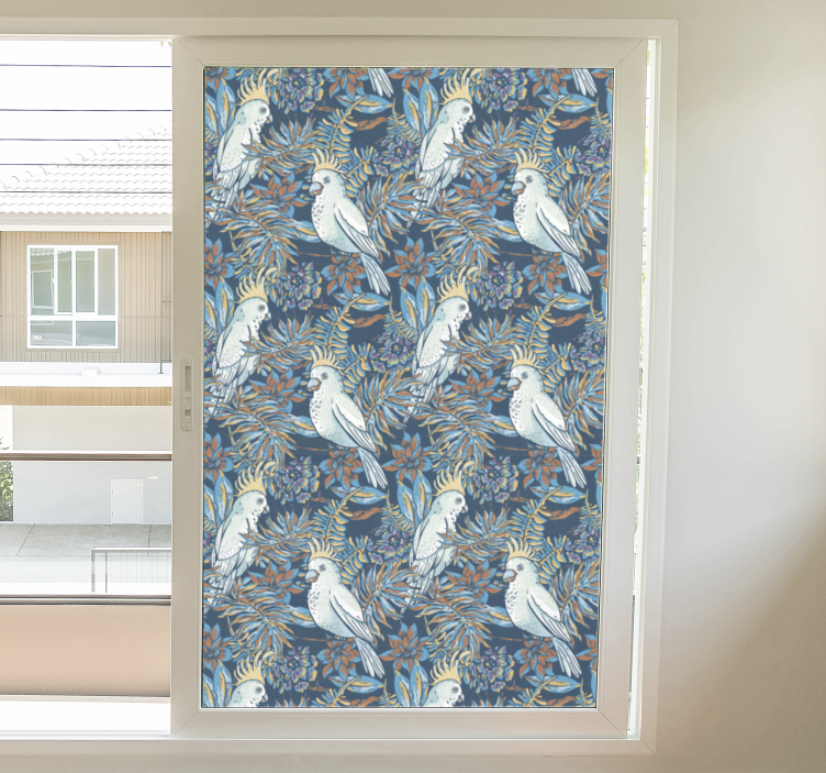 Lámina de vinilo para ventana flores - TenVinilo