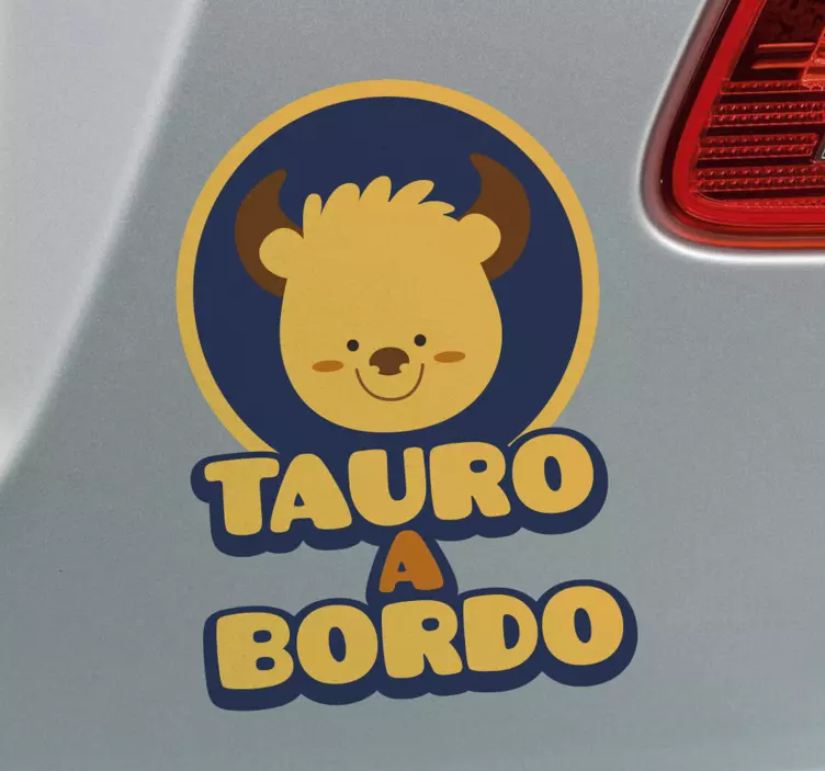 Pegatina bebé a bordo signos del zodiaco - TenVinilo