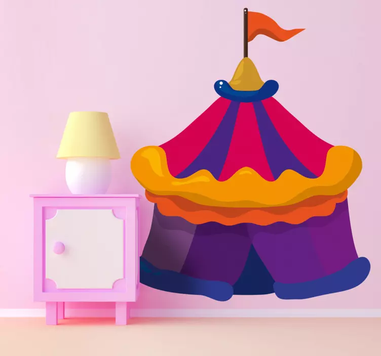 Pegatina infantil carpa de circo - TenVinilo