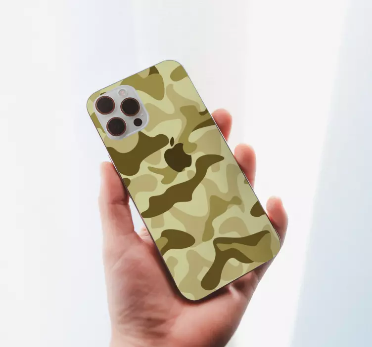 Pegatina iPhone estampado de camuflaje - TenVinilo