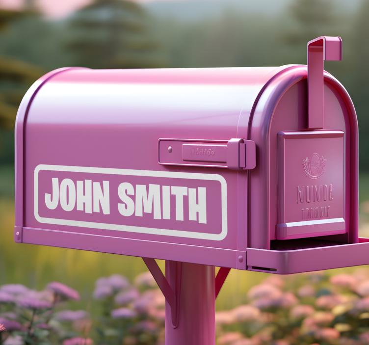 Pegatina para buzón letras personalizadas para buzón - TenVinilo