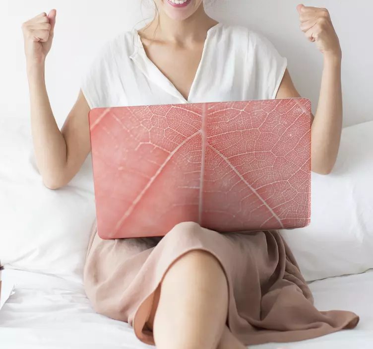 Pegatina para pc textura living coral - TenVinilo