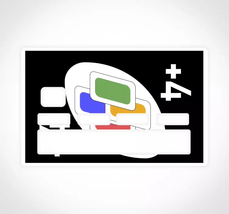 Vinilo tarjeta de crédito Diseños de tarjetas de color uno - TenVinilo