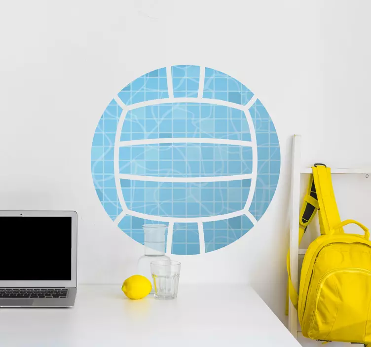 Vinilo decorativo Pelota de waterpolo - TenVinilo