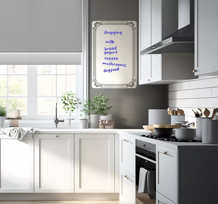 Vinilo vintage pizarra blanca vintage - TenVinilo