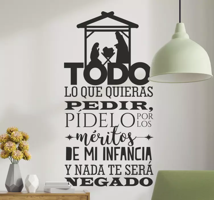 Pegatinas de navidad Novena de Aguinaldos - TenVinilo