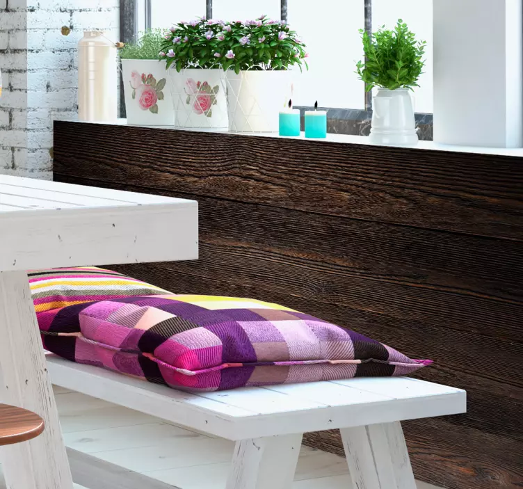 Pieza vinilo madera oscura - TenVinilo