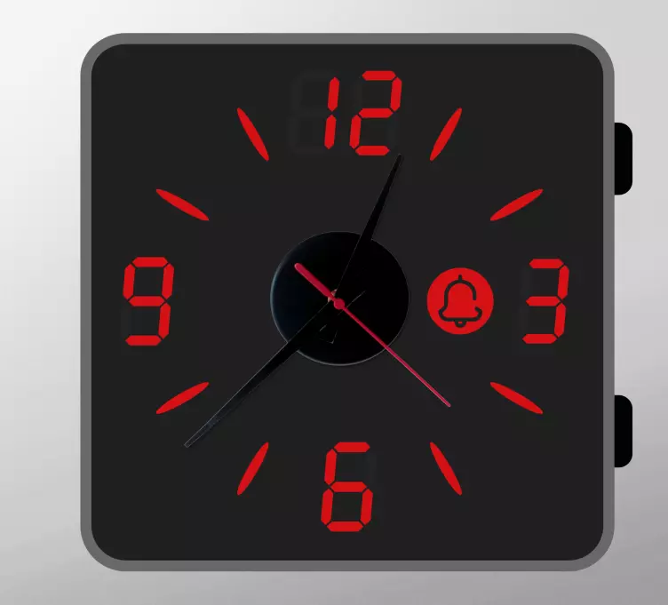 Reloj vinilo Fantástico digital con campana - TenVinilo