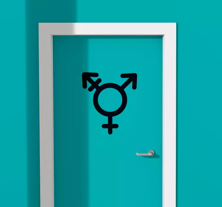 Señalética adhesiva icono inclusivo - TenVinilo