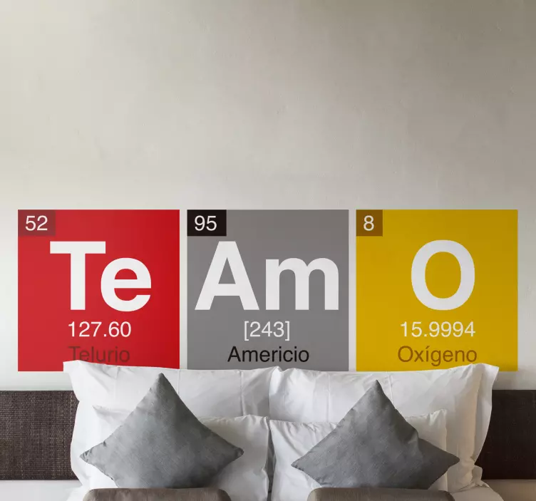 Sticker original Fórmula de amor - TenVinilo