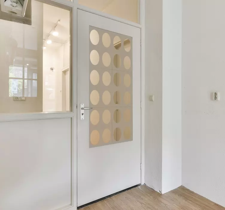 Vinilo círculo Círculos para puerta - TenVinilo