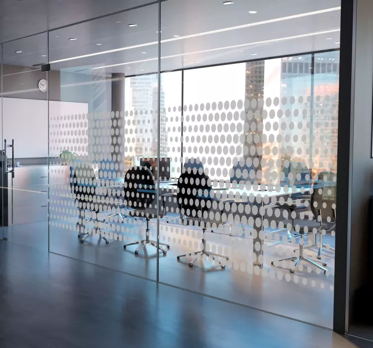 Vinilo círculo mobiliario para oficina - TenVinilo