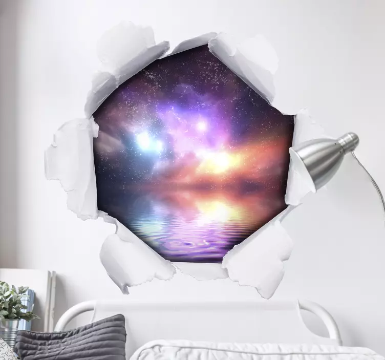 Vinilo 3D agujero papel personalizable - TenVinilo