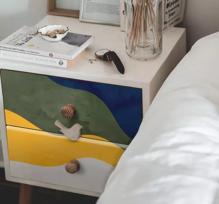 Vinilo adhesivo elementos de olas vivas - TenVinilo