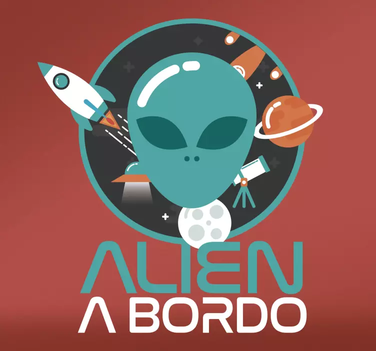 Vinilo alienígena a bordo - TenVinilo