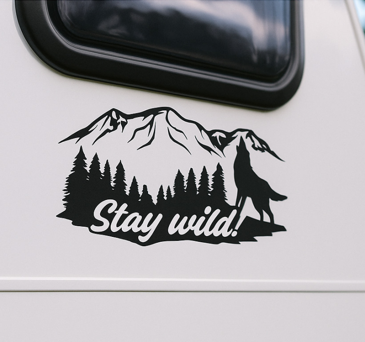 Vinilo autocaravana stay wild! - TenVinilo
