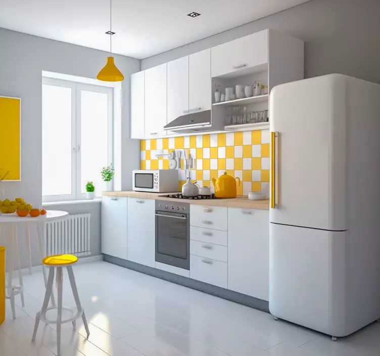 Vinilo color azulejos monocromáticosAzulejos monocromáticos - TenVinilo